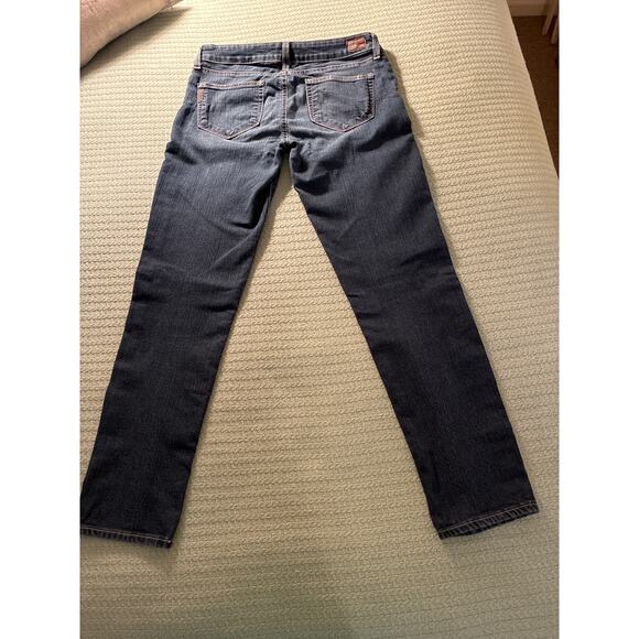 PAIGE Peg Skinny Jeans size 28 waist blue denim stretch - Picture 2 of 6